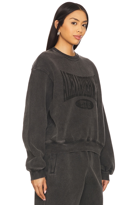 view 2 of 4 Graphic Crewneck Sweatshirt in Faded Black