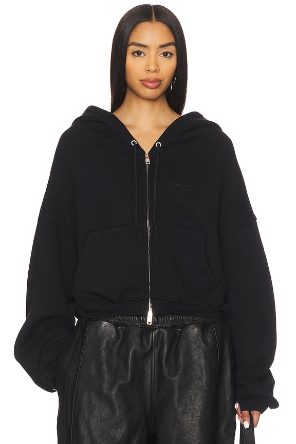 view 2 of 6 Veil Zip-up Hoodie in Black