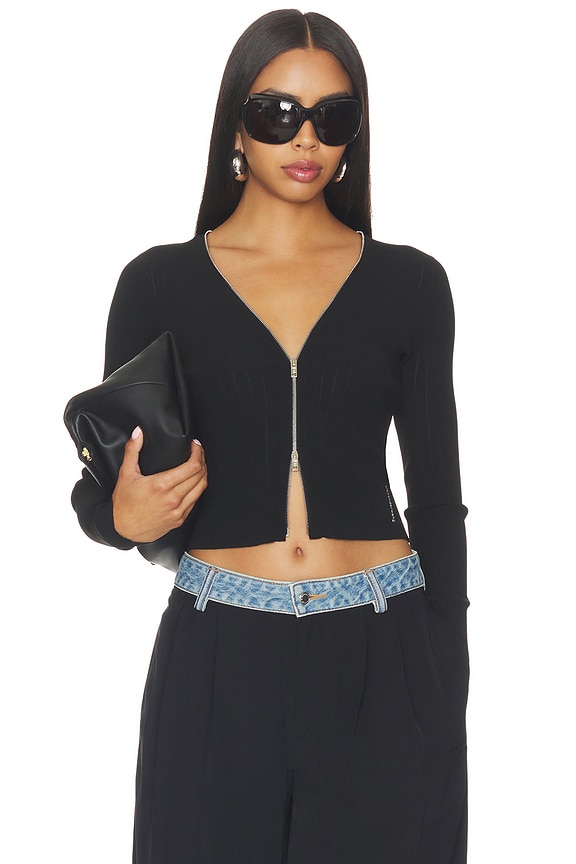 view 1 of 5 GILET CARDIGAN in Black