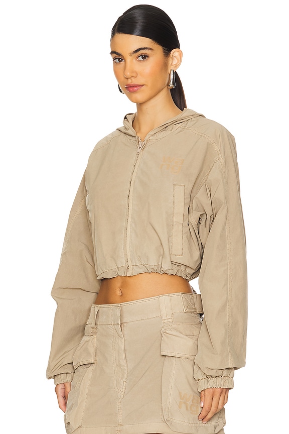 view 2 of 5 КУРТКА T BY HOODED CROPPED in Safari