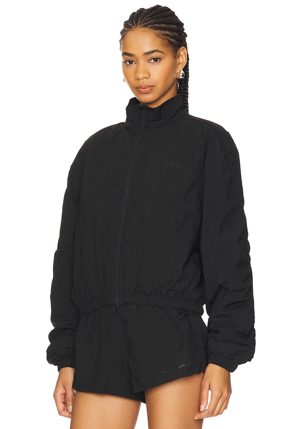 view 2 of 5 Ruched Seam Track Jacket in Black