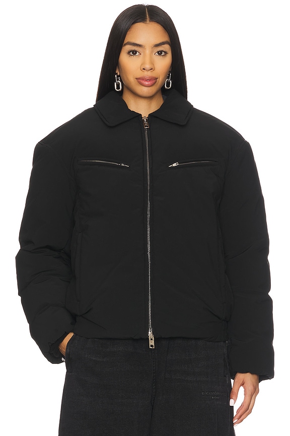 view 2 of 5 Moto Puffer Jacket in Black