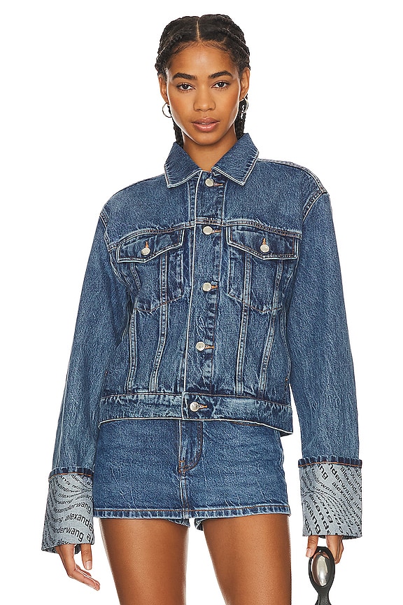 view 2 of 5 КУРТКА ДАЛЬНОБОЙЩИКА WAVE CUFF in Vintage Medium Indigo