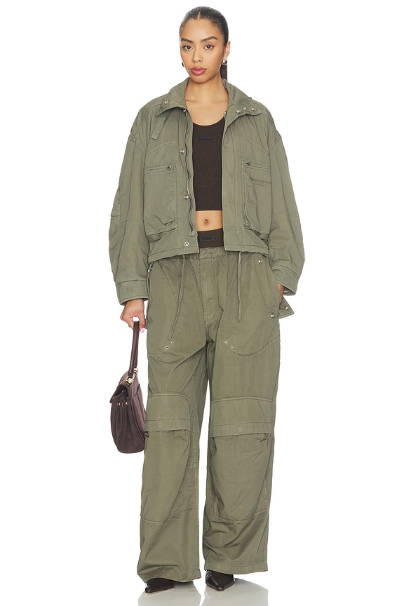 Alexander Wang Cargo Jacket With Articulated Pockets in Washed