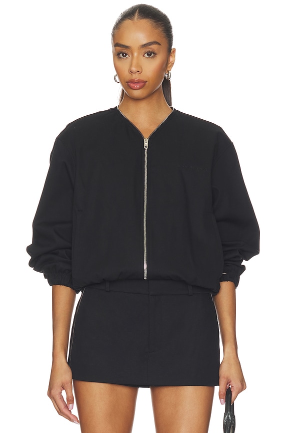 view 2 of 5 Coaches Jacket With Continuous Loop Zipper in Black