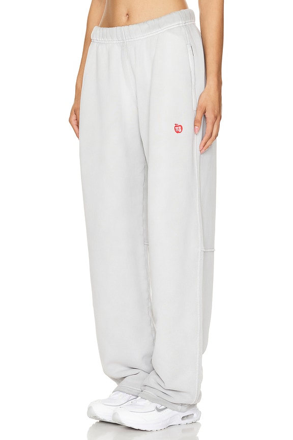 view 2 of 5 High Waist Sweatpants in Washed Smoke White