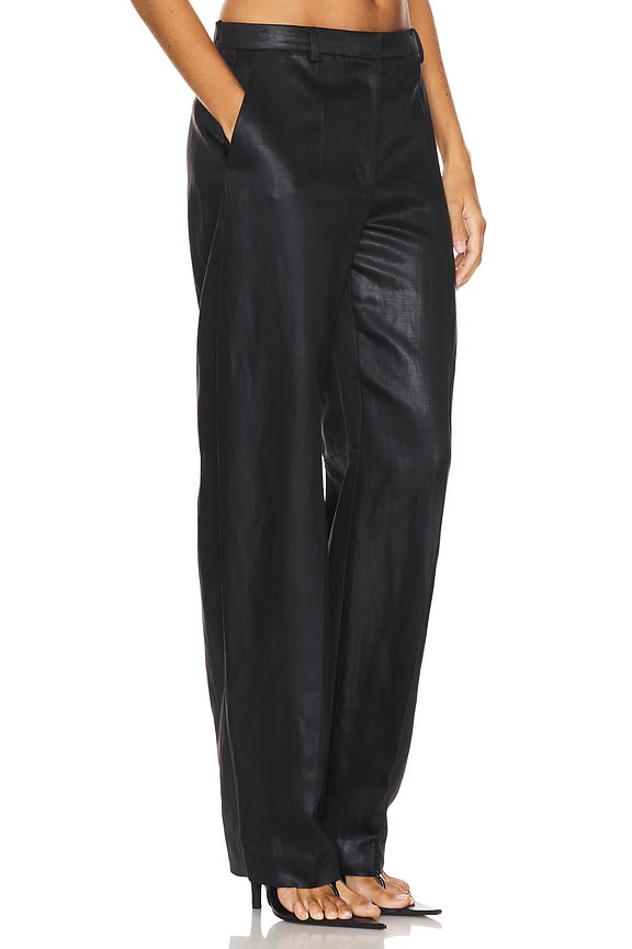 view 2 of 6 MAINLINE SLIT BACK BALLOON 바지 in Black