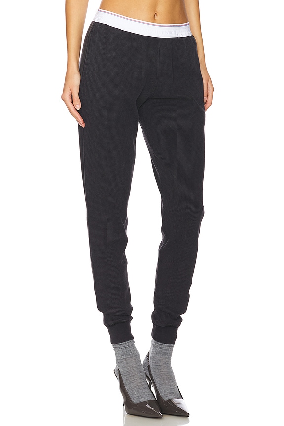 view 2 of 6 Waffle Jogger Pant in Washed Black
