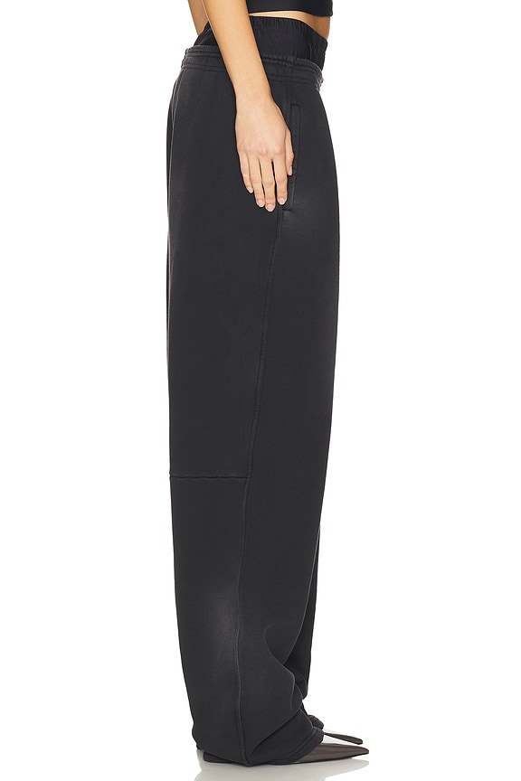 view 2 of 6 Prestyled Bike Short Sweatpant in Washed Black