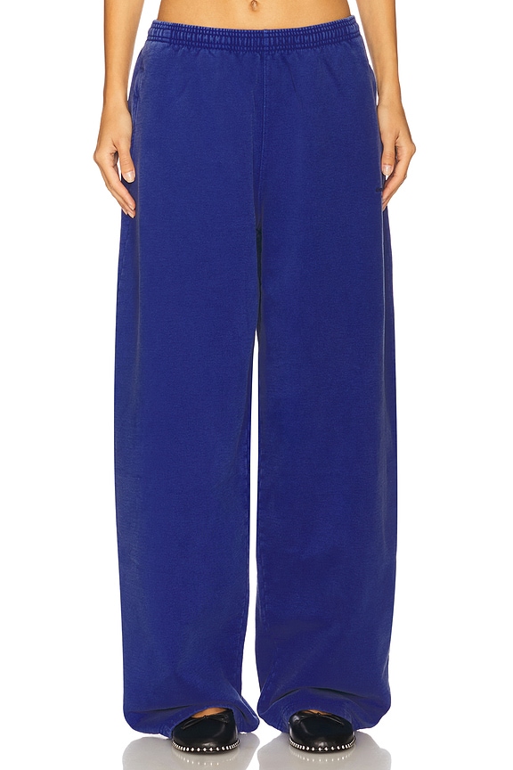 view 2 of 7 Articulated Leg Sweatpant in Washed Scuba Blue