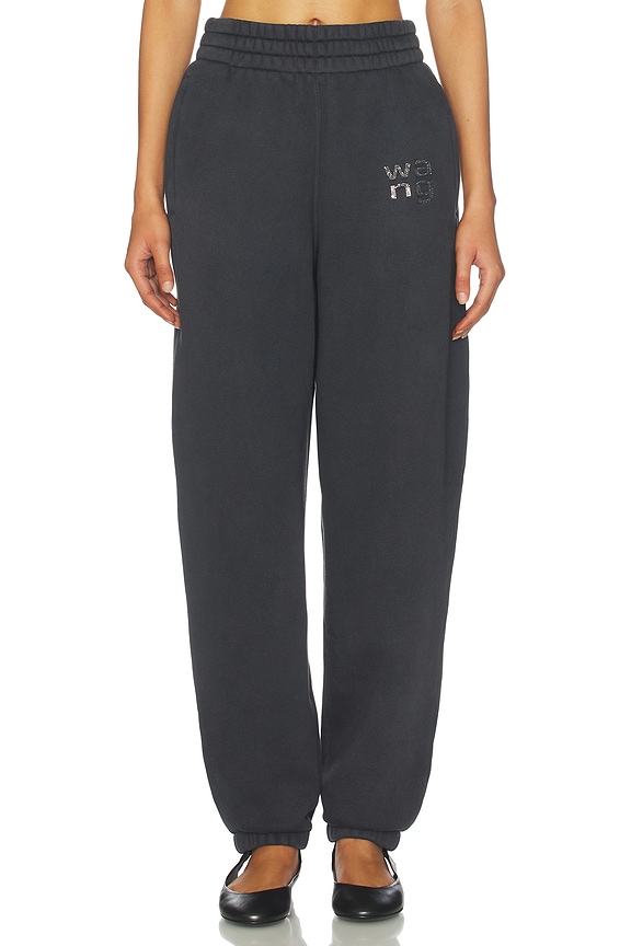 view 1 of 6 Hotfix Logo Sweatpant in Washed Black