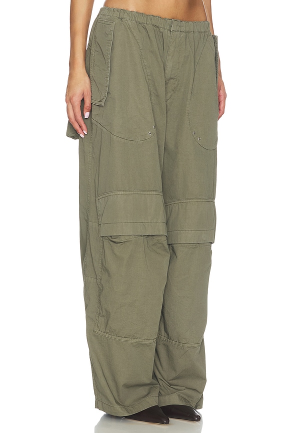 view 2 of 6 Cargo Pant With Articulated Pockets in Washed Army Green