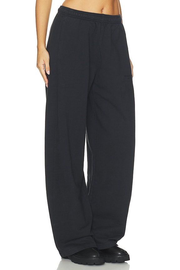 view 2 of 6 Mid-Rise Relaxed Sweatpant in Black