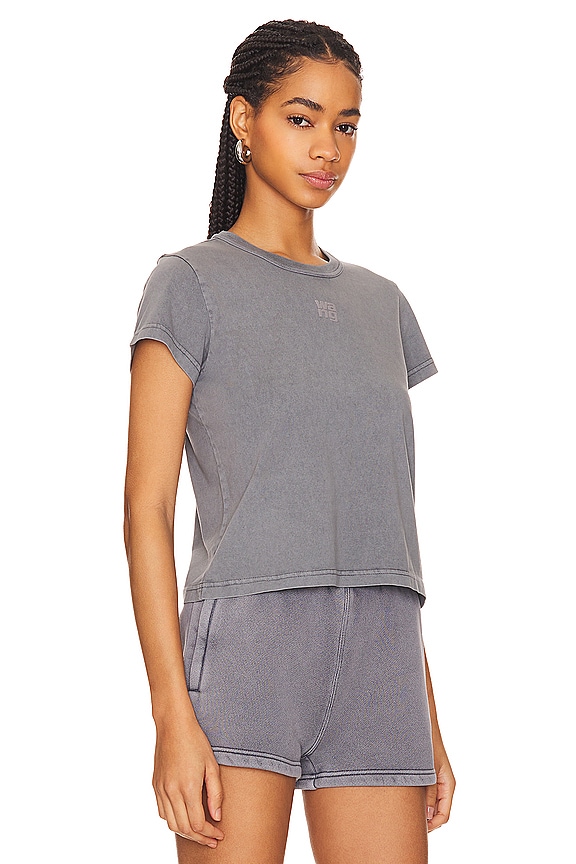 view 2 of 5 T-SHIRT DÉCHIRÉ ESSENTIAL in Acid Fog