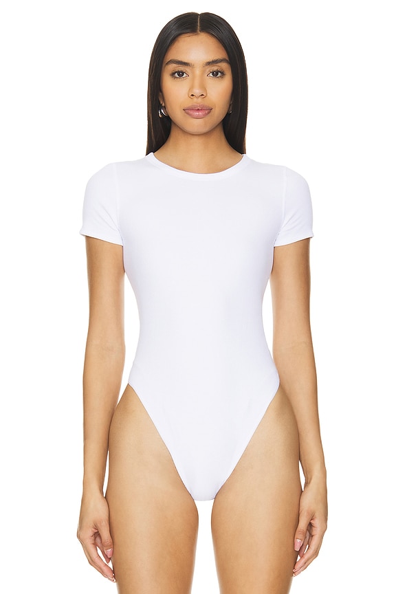 view 2 of 6 BODY COTTON RIB TEE in White