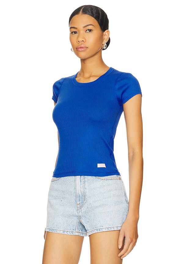 view 2 of 5 Short Sleeve Crewneck Tee in Cobalt Blue