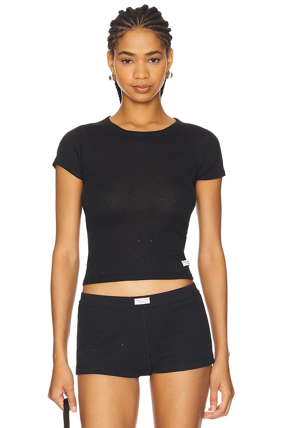 view 1 of 4 Hotfix Short Sleeve Crewneck Tee in Black
