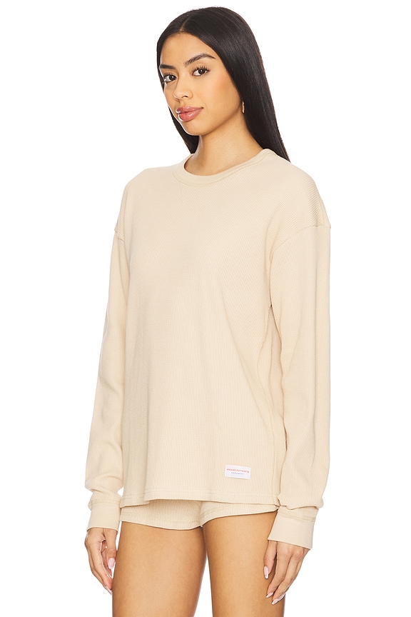 view 2 of 5 Waffle Crew Neck Longsleeve in Doeskin