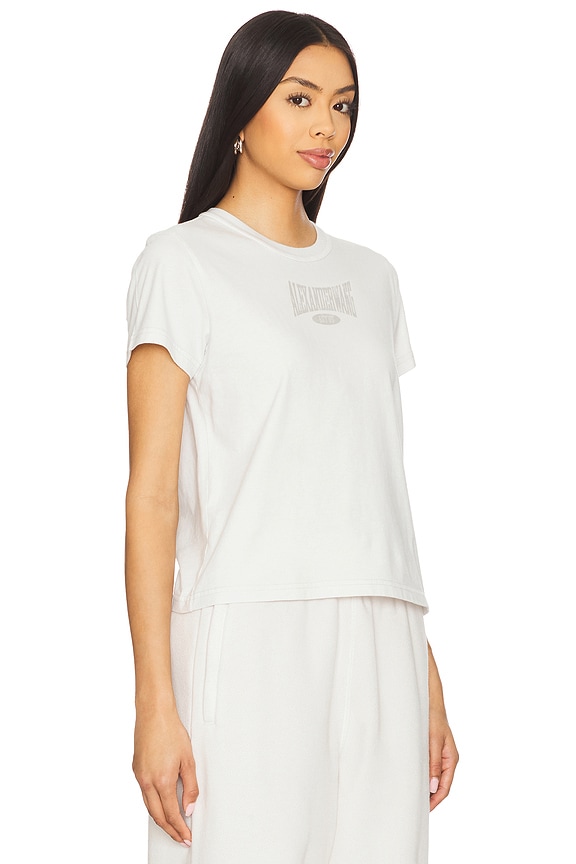 view 2 of 4 Graphic Shrunken Tee in Dirty White