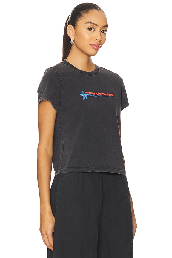 view 2 of 5 Shrunken T-shirt in Washed Black