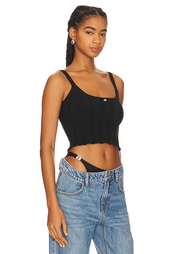 view 2 of 5 로고 캐미 탱크 in Black