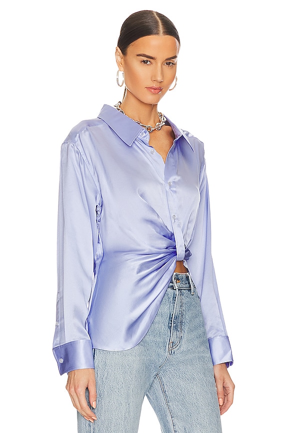 view 2 of 5 Threaded Placket Buttonup Shirt in Easter Egg