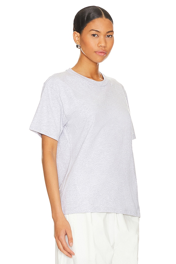 view 2 of 6 T-SHIRT MANCHES COURTES ESSENTIAL in Light Heather Grey