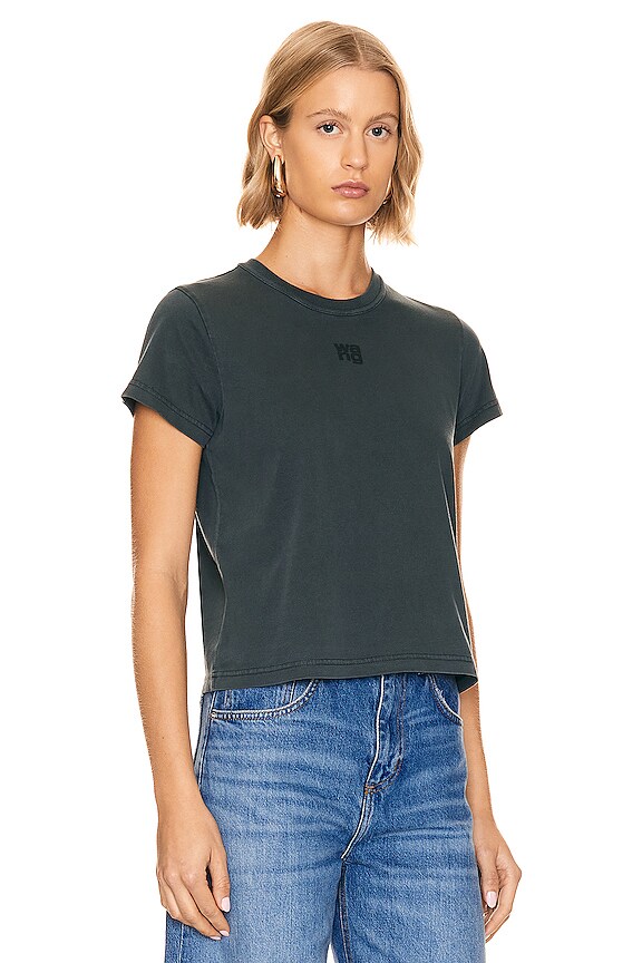 view 2 of 4 Essential Shrunk Tee in Soft Obsidian