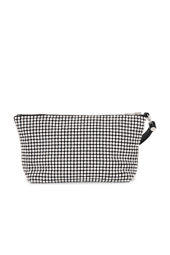 view 2 of 5 Heiress Wristlet Zip Pouch in White
