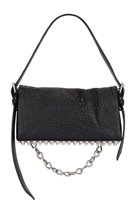 view 2 of 9 Ricco Crushed Slim Flag Bag in Black