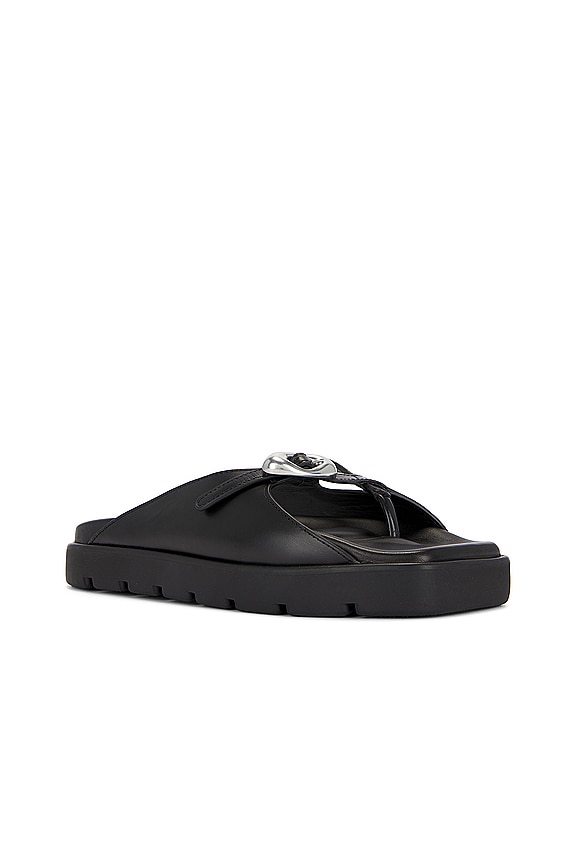 view 2 of 5 Dome Flatform Sandal in Black