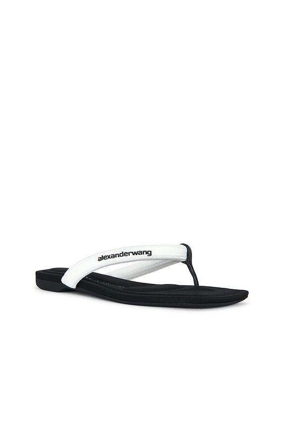 view 2 of 5 Jenna Tubular Flat Thong Sandal in White