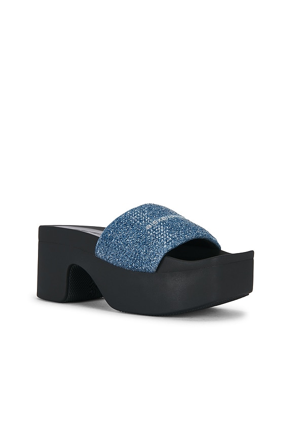 view 2 of 5 Aw Denim Hotfix Platform Slide Indigo in Vintage Medium Indigo