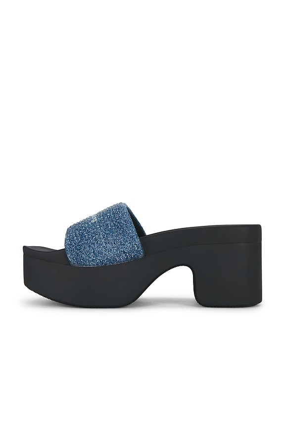 Aw Denim Hotfix Platform Slide Indigo