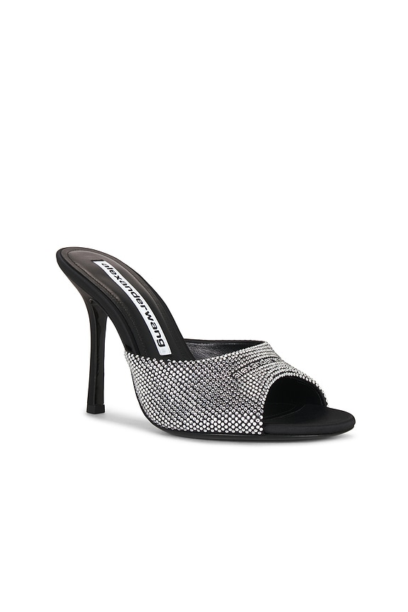 view 2 of 5 Cher 105mm Mule in Black & Silver