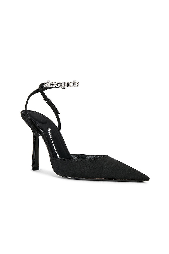 view 2 of 5 Delphine 105 Logo Strap Pump in Black