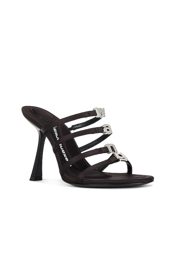 view 2 of 5 NALA 105 LOGO 힐 샌들 in Black