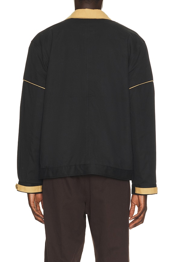 view 2 of 5 Oversized Pipeline Canvas Jacket in Black