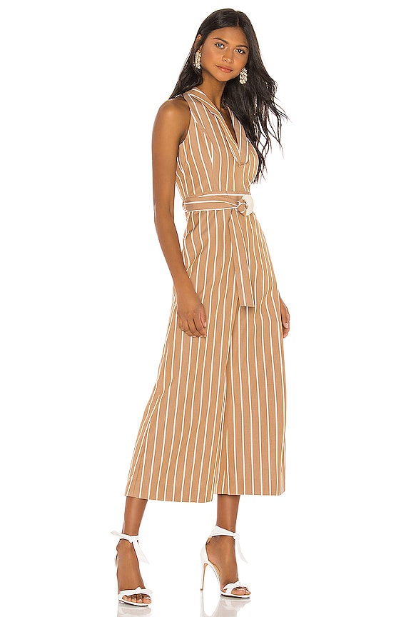 view 2 of 3 Eckhart Jumpsuit in Tan Stripe