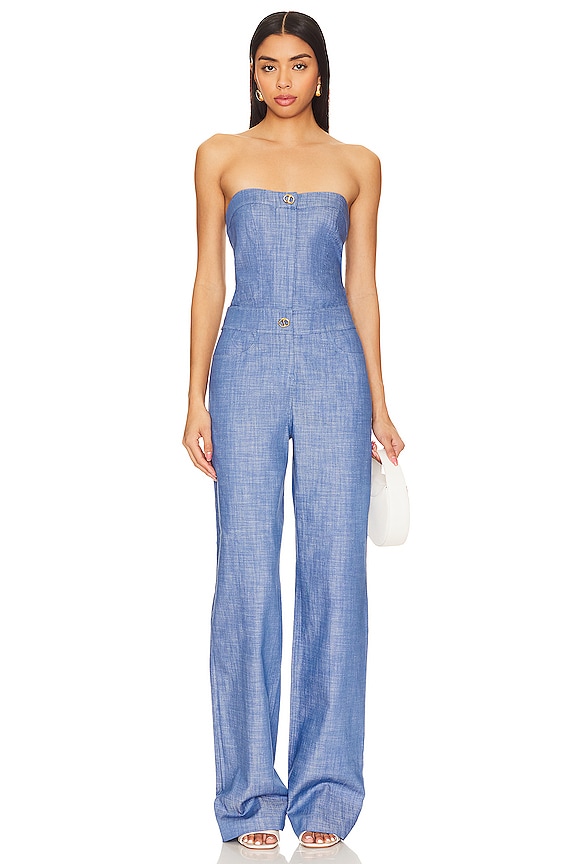 Alexis Breslin Jumpsuit in Chambray | REVOLVE