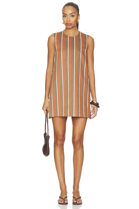 view 2 of 4 Barbale Dress in Bourborn Stripe in Bourbon Stripe