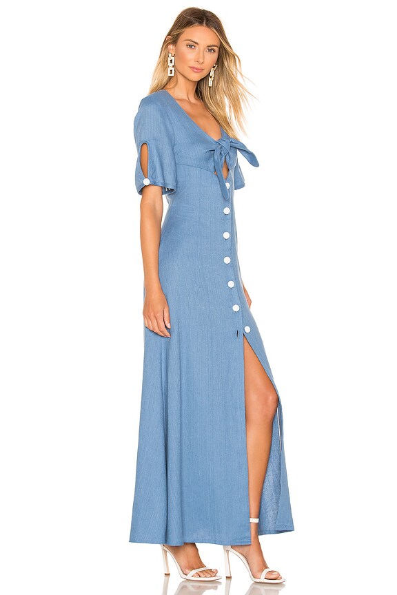 view 2 of 3 Jameela Dress in Shell Blue Linen