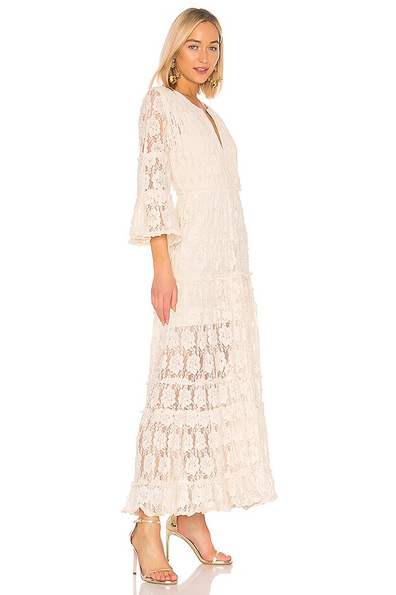 view 2 of 5 Alvin Dress in Beaded Ivory Lace