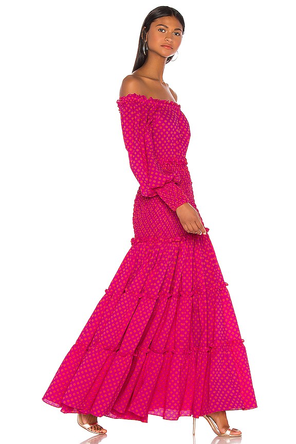 view 2 of 4 THALSSA 가운 in Fuchsia Dot