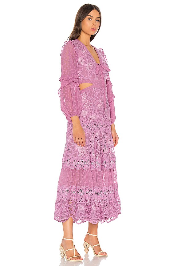 view 2 of 4 Zendaya Dress in Lilac Macrame