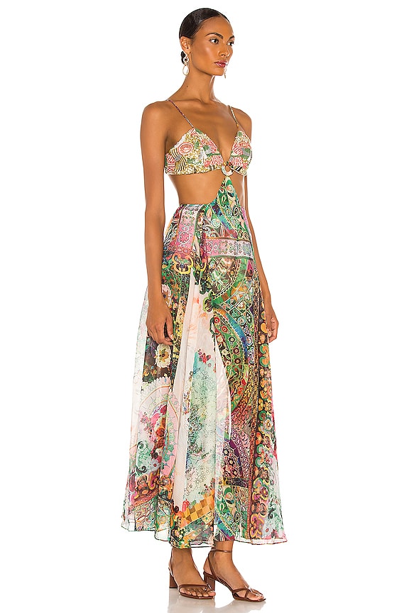 view 2 of 4 Marteena Dress in Embroidered Emerald