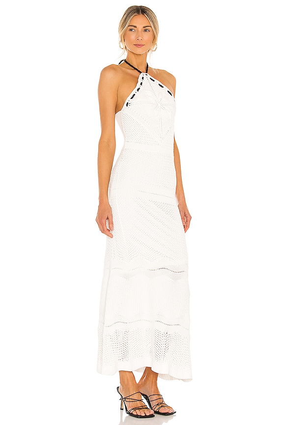 view 2 of 3 Ibada Knit Halter Long Dress in White