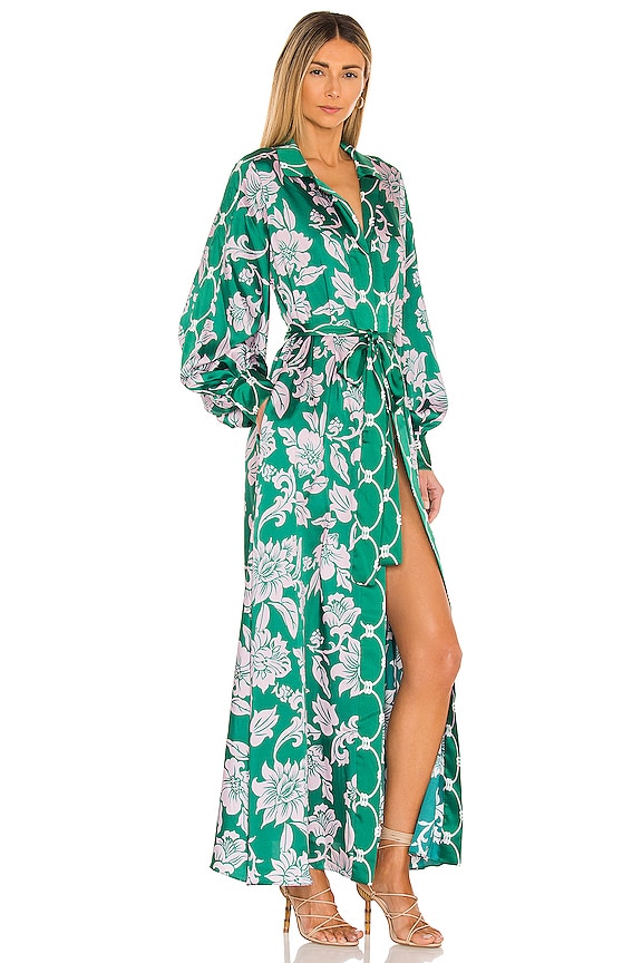 view 2 of 4 Basila Dress in Emerald Green