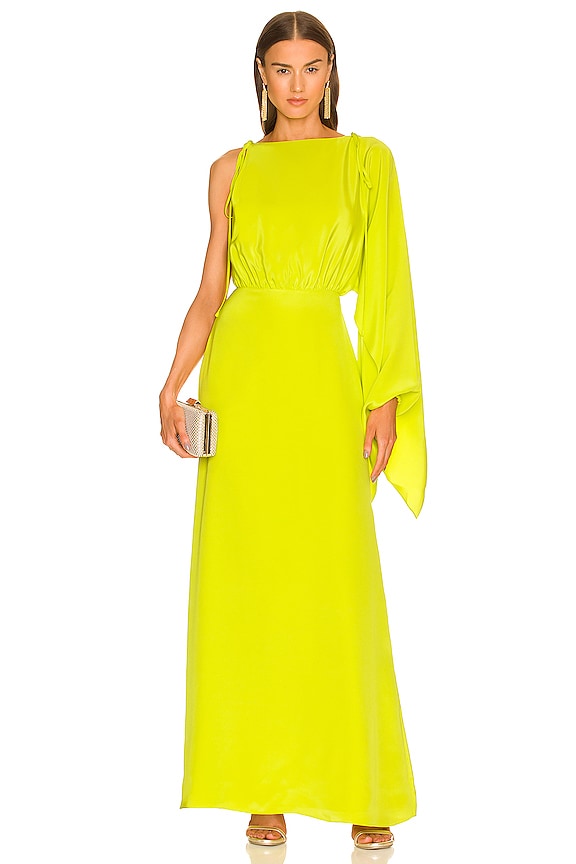 view 1 of 4 Elba Dress in Chartreuse