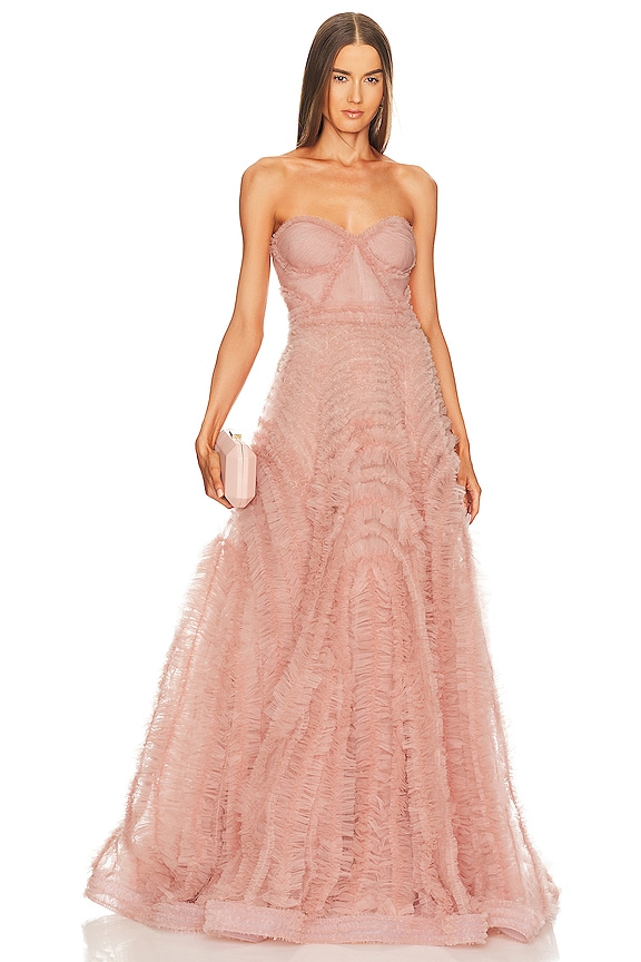 view 1 of 3 Viana Dress in Dusty Rose